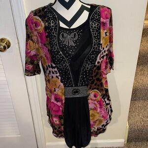 Womens Design Works Petite Shirt